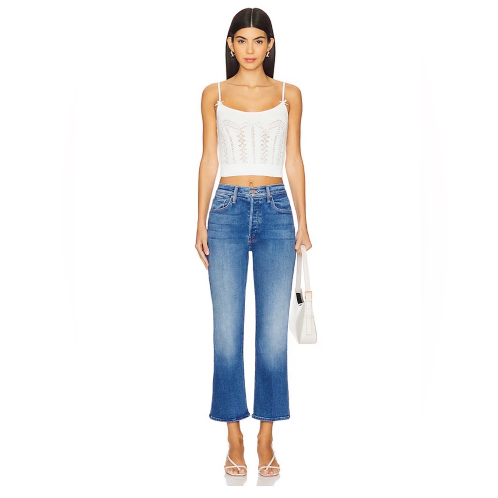 MOTHER Mother High Waisted Looker Ankle Fray Like New